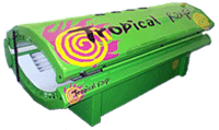 green tropical rayz tanning bed